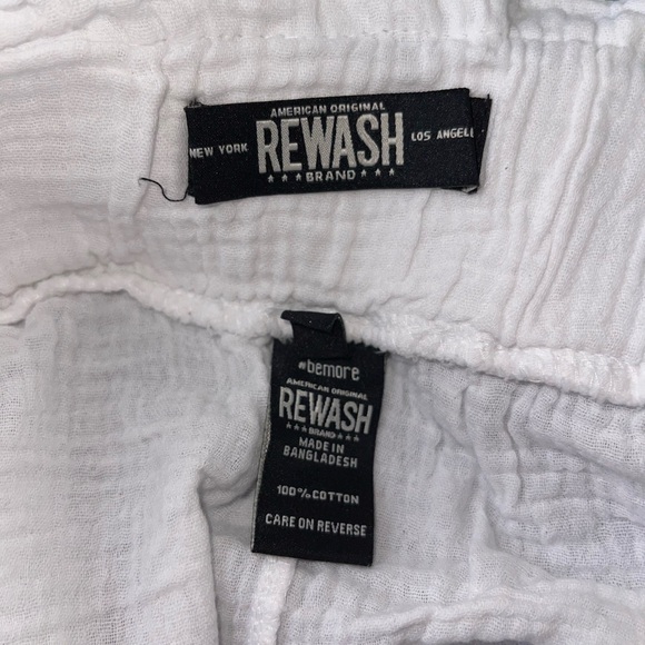 White Beach Cover Up Shorts - Picture 3 of 3